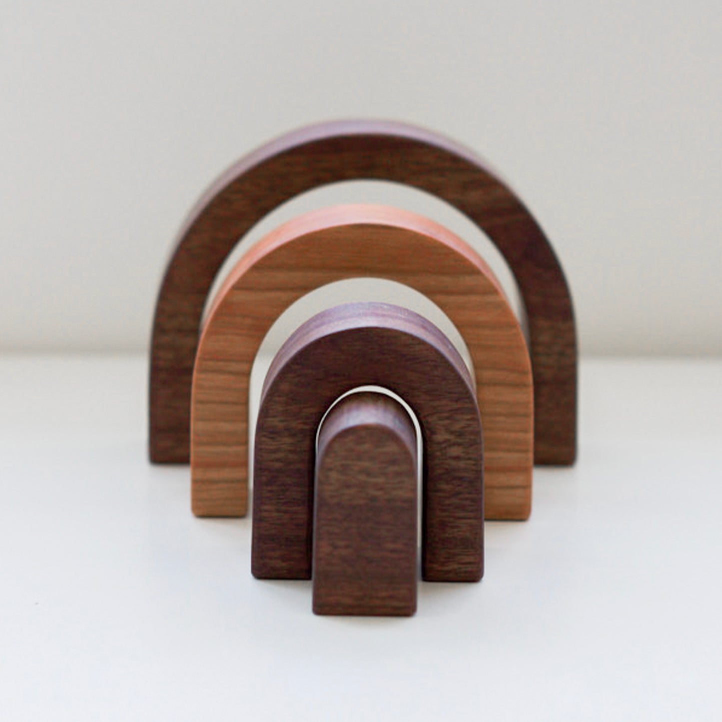 Natural Three-Tone Rainbow Stacker (4 piece set)
