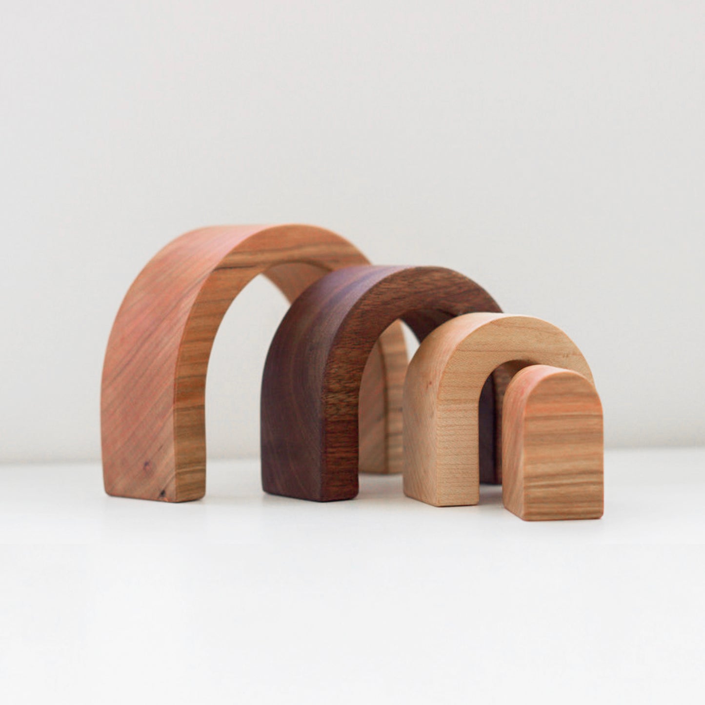 Natural Three-Tone Rainbow Stacker (4 piece set)