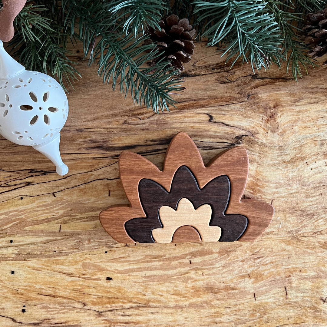 Natural Pointed Flower Stacker (4 piece set)