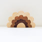 Natural Three-Tone Rounded Flower Stacker (4 piece set)